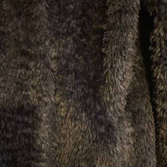 Kenneth Cole New York Womens Faux Fur Teddy Coat Black - Picture 2 of 7